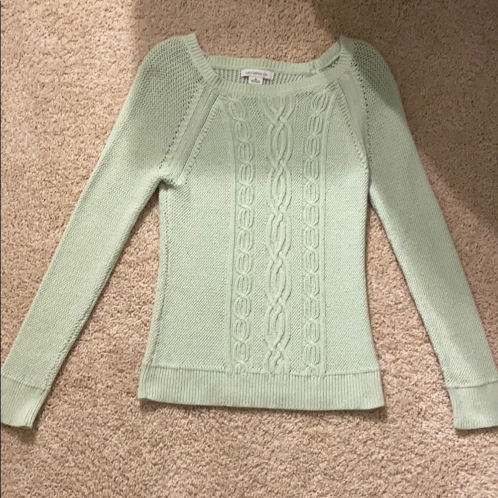 Mint green sweater